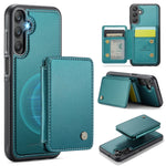 Custodia per telefono in pelle RFID stile magnetico aziendale JEEHOOD J05, For Samsung Galaxy A35 5G, For Samsung Galaxy A15, For Samsung Galaxy A25, For Samsung Galaxy A24 4G