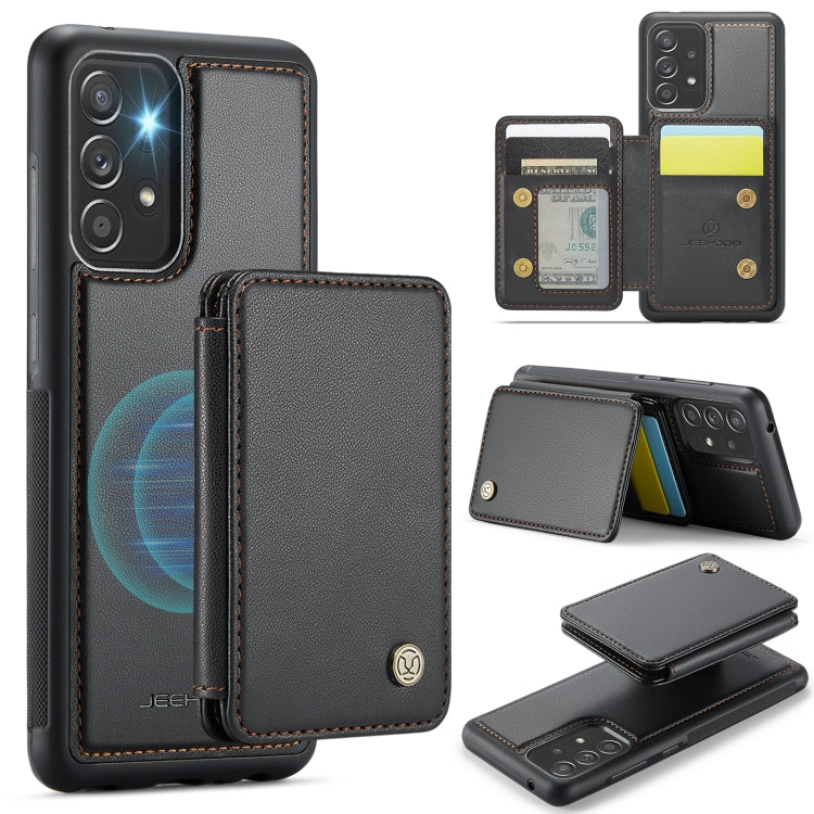 Custodia per telefono in pelle RFID stile magnetico aziendale JEEHOOD J05, For Samsung Galaxy A53 5G, For Samsung Galaxy A33 5G, For Samsung Galaxy A13 4G, For Samsung Galaxy A13 5G