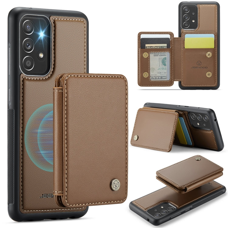 Custodia per telefono in pelle RFID stile magnetico aziendale JEEHOOD J05, For Samsung Galaxy A53 5G, For Samsung Galaxy A33 5G, For Samsung Galaxy A13 4G, For Samsung Galaxy A13 5G