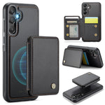 Custodia per telefono in pelle RFID stile magnetico aziendale JEEHOOD J05, For Samsung Galaxy A26 5G, For Samsung Galaxy A36, For Samsung Galaxy A16 5G, For Samsung Galaxy A55 5G
