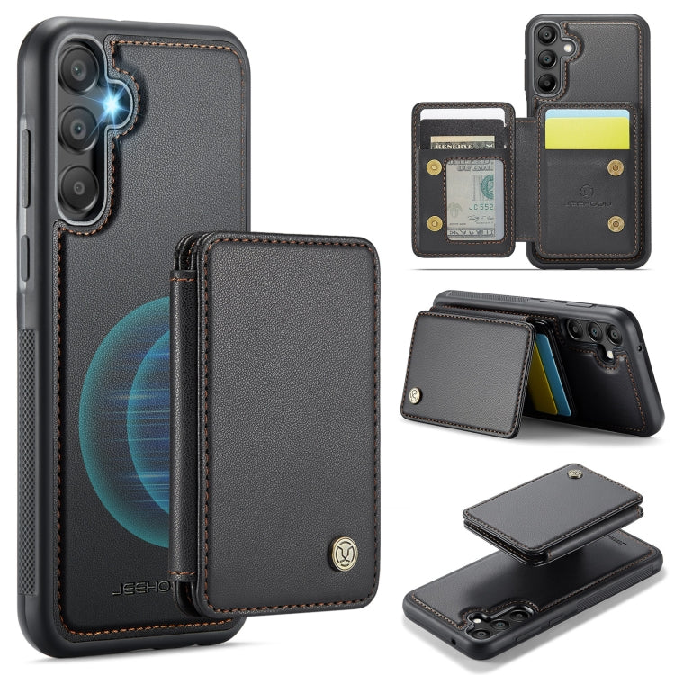 Custodia per telefono in pelle RFID stile magnetico aziendale JEEHOOD J05, For Samsung Galaxy A26 5G, For Samsung Galaxy A36, For Samsung Galaxy A16 5G, For Samsung Galaxy A55 5G