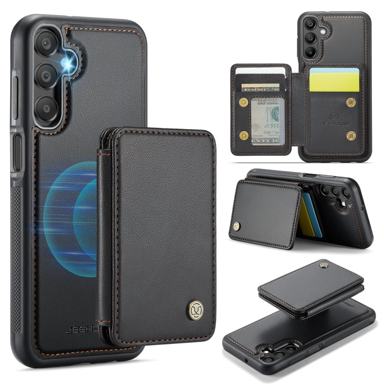 Custodia per telefono in pelle RFID stile magnetico aziendale JEEHOOD J05, For Samsung Galaxy A26 5G, For Samsung Galaxy A36, For Samsung Galaxy A16 5G, For Samsung Galaxy A55 5G