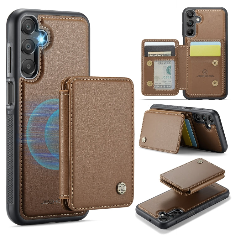 Custodia per telefono in pelle RFID stile magnetico aziendale JEEHOOD J05, For Samsung Galaxy A26 5G, For Samsung Galaxy A36, For Samsung Galaxy A16 5G, For Samsung Galaxy A55 5G