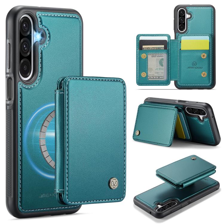 Custodia per telefono in pelle RFID stile magnetico aziendale JEEHOOD J05, For Samsung Galaxy A26 5G, For Samsung Galaxy A36, For Samsung Galaxy A16 5G, For Samsung Galaxy A55 5G