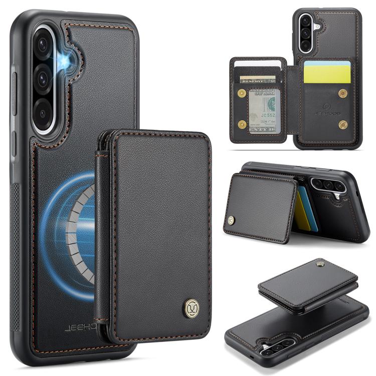 Custodia per telefono in pelle RFID stile magnetico aziendale JEEHOOD J05, For Samsung Galaxy A26 5G, For Samsung Galaxy A36, For Samsung Galaxy A16 5G, For Samsung Galaxy A55 5G