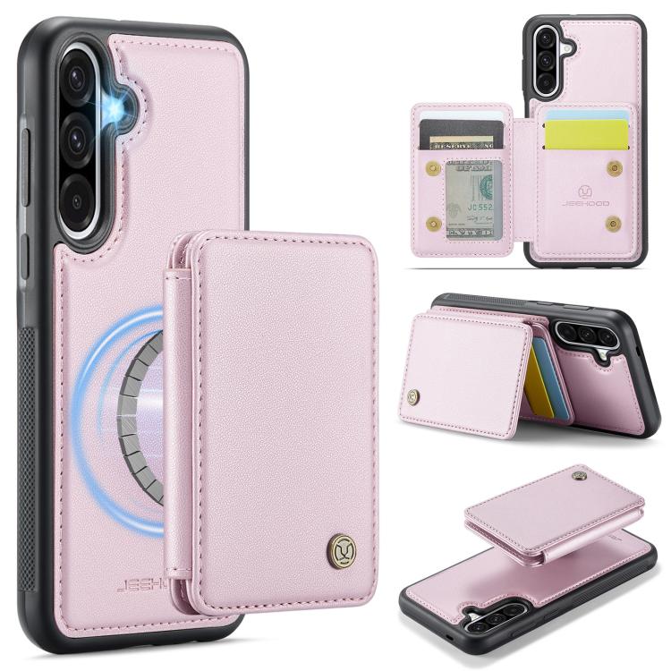 Custodia per telefono in pelle RFID stile magnetico aziendale JEEHOOD J05, For Samsung Galaxy A26 5G, For Samsung Galaxy A36, For Samsung Galaxy A16 5G, For Samsung Galaxy A55 5G