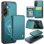 Custodia per telefono in pelle RFID stile magnetico aziendale JEEHOOD J05, For Samsung Galaxy A57 5G, For Samsung Galaxy A37 5G, For Galaxy A27 5G, For Samsung Galaxy A56 5G