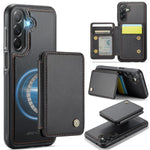 Custodia per telefono in pelle RFID stile magnetico aziendale JEEHOOD J05, For Samsung Galaxy A57 5G, For Samsung Galaxy A37 5G, For Galaxy A27 5G, For Samsung Galaxy A56 5G