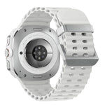 Cinturino per orologio in silicone con fibbia argento Ocean Dual, For Samsung Galaxy Watch Ultra 47mm / Ultra 2025