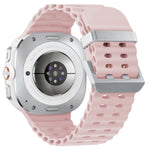 Cinturino per orologio in silicone con fibbia argento Ocean Dual, For Samsung Galaxy Watch Ultra 47mm / Ultra 2025