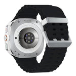 Cinturino per orologio in silicone con fibbia argento Ocean Dual, For Samsung Galaxy Watch Ultra 47mm / Ultra 2025