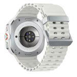 Cinturino per orologio in silicone con fibbia argento Ocean Dual, For Samsung Galaxy Watch Ultra 47mm / Ultra 2025