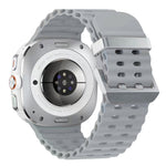 Cinturino per orologio in silicone con fibbia argento Ocean Dual, For Samsung Galaxy Watch Ultra 47mm / Ultra 2025