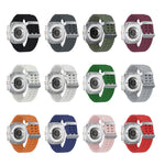 Cinturino per orologio in silicone con fibbia argento Ocean Dual, For Samsung Galaxy Watch Ultra 47mm / Ultra 2025