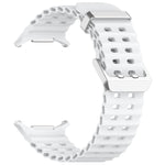 Cinturino per orologio in silicone con fibbia argento Ocean Dual, For Samsung Galaxy Watch Ultra 47mm / Ultra 2025