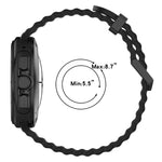 Cinturino per orologio in silicone con fibbia argento Ocean Dual, For Samsung Galaxy Watch Ultra 47mm / Ultra 2025