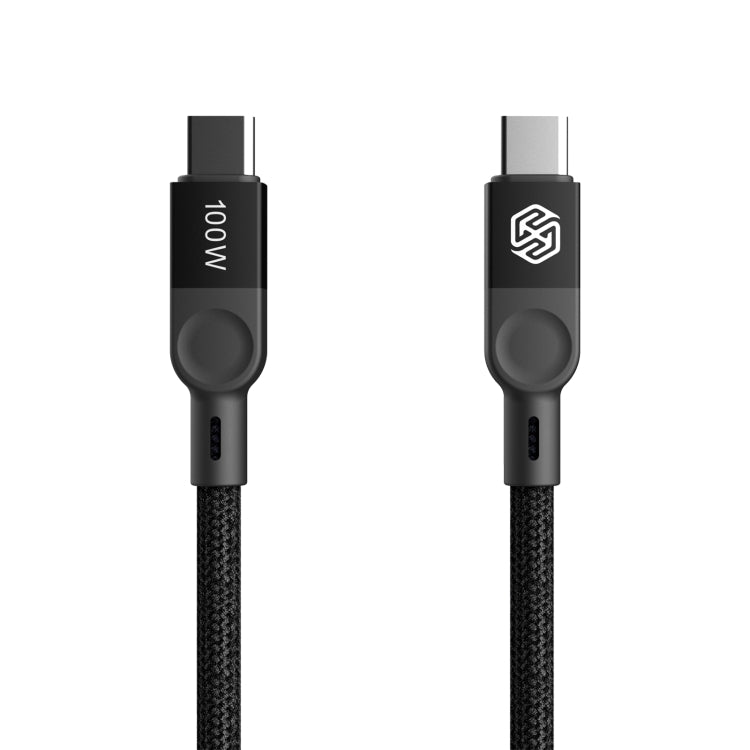 Cavo dati di ricarica rapida NILLKIN da 100 W USB-C/Type-C a USB-C/Type-C con piccola bobina magnetica, lunghezza: 1 m