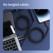 Cavo dati di ricarica rapida NILLKIN da 100 W USB-C/Type-C a USB-C/Type-C con piccola bobina magnetica, lunghezza: 1 m