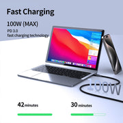 Cavo dati di ricarica rapida NILLKIN da 100 W USB-C/Type-C a USB-C/Type-C con piccola bobina magnetica, lunghezza: 1 m