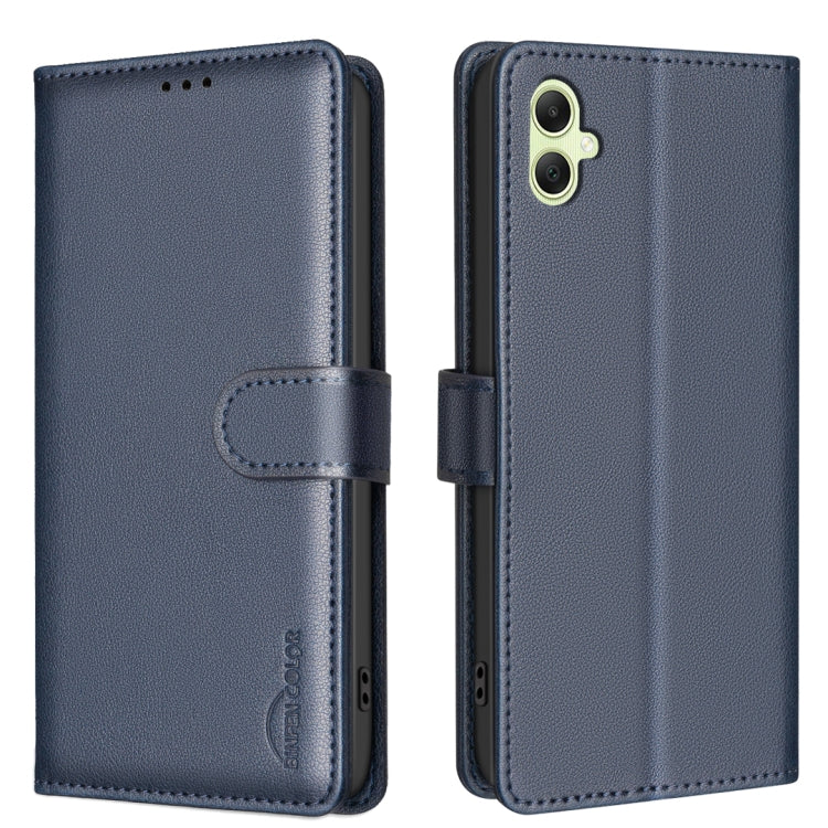 Custodia per telefono in pelle antifurto con texture Litchi RFID, For Samsung Galaxy A36, For Samsung Galaxy A16 5G, For Samsung Galaxy A06