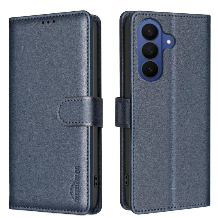 Custodia per telefono in pelle antifurto con texture Litchi RFID, For Samsung Galaxy A37 5G, For Samsung Galaxy A27 5G, For Samsung Galaxy A56 5G, For Samsung Galaxy A26 5G