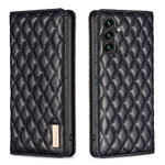 Custodia per telefono con flip magnetico in pelle a reticolo diamantato, For Samsung Galaxy A56 5G, For Samsung Galaxy A36, For Samsung Galaxy A16 5G, For Samsung Galaxy A06