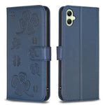 Custodia per telefono in pelle goffrata a quattro foglie, For Samsung Galaxy A56 5G, For Samsung Galaxy A36, For Samsung Galaxy A16 5G, For Samsung Galaxy A06