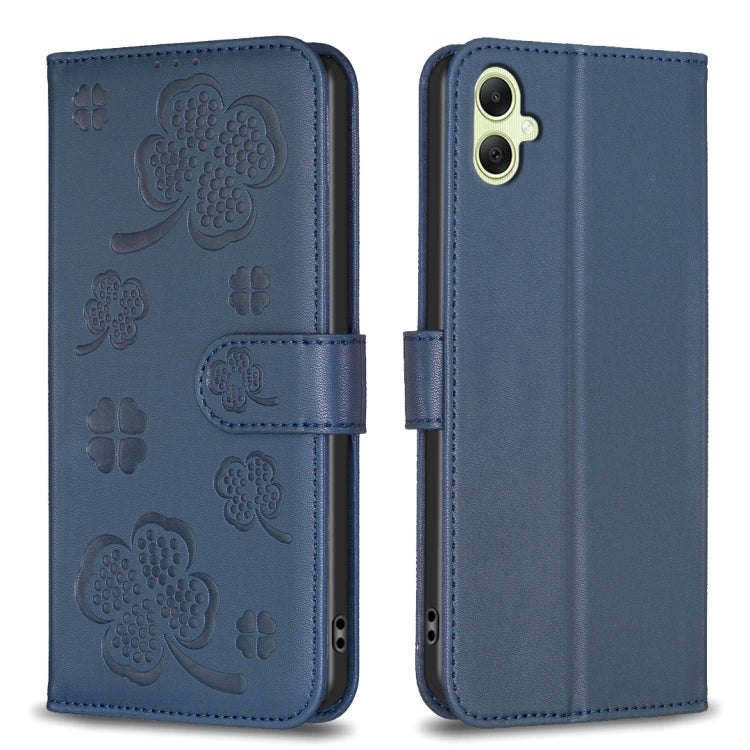 Custodia per telefono in pelle goffrata a quattro foglie, For Samsung Galaxy A56 5G, For Samsung Galaxy A36, For Samsung Galaxy A16 5G, For Samsung Galaxy A06