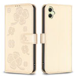 Custodia per telefono in pelle goffrata a quattro foglie, For Samsung Galaxy A56 5G, For Samsung Galaxy A36, For Samsung Galaxy A16 5G, For Samsung Galaxy A06