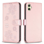 Custodia per telefono in pelle goffrata a quattro foglie, For Samsung Galaxy A56 5G, For Samsung Galaxy A36, For Samsung Galaxy A16 5G, For Samsung Galaxy A06