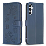 Custodia per telefono in pelle goffrata a quattro foglie, For Samsung Galaxy A56 5G, For Samsung Galaxy A36, For Samsung Galaxy A16 5G, For Samsung Galaxy A06