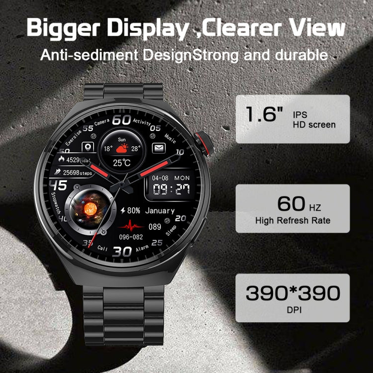 LEMFO LF38 1.6 pollici IPS Screen Steel Strap Smart Watch Supporta il monitoraggio dell'ossigeno nel sangue