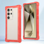 Custodia per telefono 3 in 1 in TPU ibrida per PC trasparente opaco, For Samsung Galaxy S24 Ultra 5G, For Samsung Galaxy S24+ 5G, For Samsung Galaxy S24 5G
