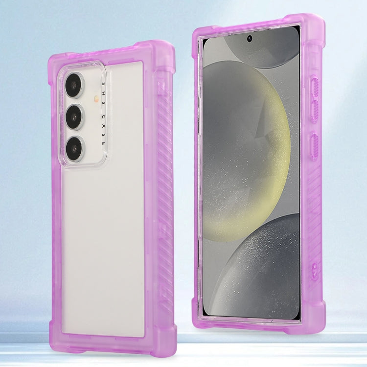 Custodia per telefono 3 in 1 in TPU ibrida per PC trasparente opaco, For Samsung Galaxy S24 Ultra 5G, For Samsung Galaxy S24+ 5G, For Samsung Galaxy S24 5G