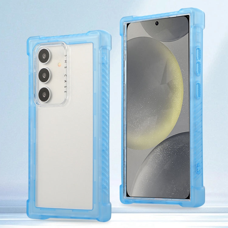Custodia per telefono 3 in 1 in TPU ibrida per PC trasparente opaco, For Samsung Galaxy S24 Ultra 5G, For Samsung Galaxy S24+ 5G, For Samsung Galaxy S24 5G
