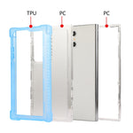 Custodia per telefono 3 in 1 in TPU ibrida per PC trasparente opaco, For Samsung Galaxy S24 Ultra 5G, For Samsung Galaxy S24+ 5G, For Samsung Galaxy S24 5G