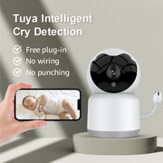 YT51 1920x1080 Telecamera wireless per bambini, con sensore di temperatura e umidità, EU Plug, with Temperature
