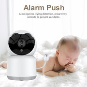 YT51 1920x1080 Telecamera wireless per bambini, con sensore di temperatura e umidità, EU Plug, with Temperature