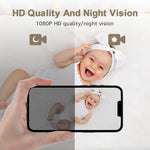 Telecamera wireless per bambini 1920x1080 con sensore temperatura