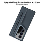 Custodia per telefono GKK Integrated Blade ultra sottile a copertura totale con slot per penna, penna non inclusa, For Galaxy Z Fold8 Ultra 5G, For Samsung Galaxy Z Fold6