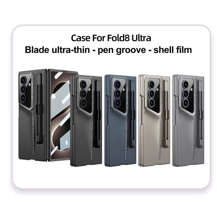 Custodia per telefono GKK Integrated Blade ultra sottile a copertura totale con slot per penna, penna non inclusa, For Galaxy Z Fold8 Ultra 5G, For Samsung Galaxy Z Fold6