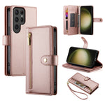 Custodia per cellulare in pelle con nove scomparti per carte e cerniera, For Samsung Galaxy S23 Ultra 5G, For Samsung Galaxy S23+ 5G, For Samsung Galaxy S23 5G, For Samsung Galaxy S22 Ultra 5G