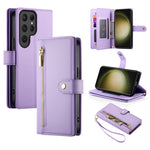 Custodia per cellulare in pelle con nove scomparti per carte e cerniera, For Samsung Galaxy S23 Ultra 5G, For Samsung Galaxy S23+ 5G, For Samsung Galaxy S23 5G, For Samsung Galaxy S22 Ultra 5G