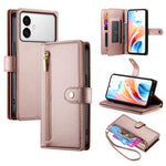 Custodia per cellulare in pelle con nove scomparti per carte e cerniera, For Galaxy S26 FE 5G, For Samsung Galaxy S26+ 5G, For Samsung Galaxy S26 Edge 5G, For Samsung Galaxy S26 Ultra 5G