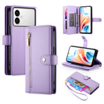 Custodia per cellulare in pelle con nove scomparti per carte e cerniera, For Galaxy S26 FE 5G, For Samsung Galaxy S26+ 5G, For Samsung Galaxy S26 Edge 5G, For Samsung Galaxy S26 Ultra 5G