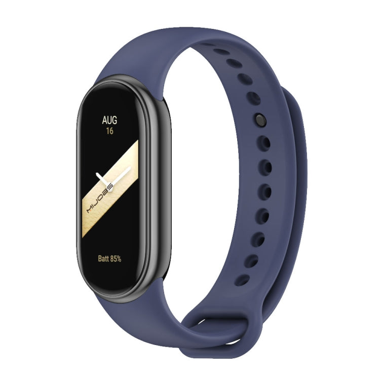 MIJOBS Cinturino per orologio in silicone tinta unita con fibbia in metallo, For Xiaomi Smart Band 9 / 8