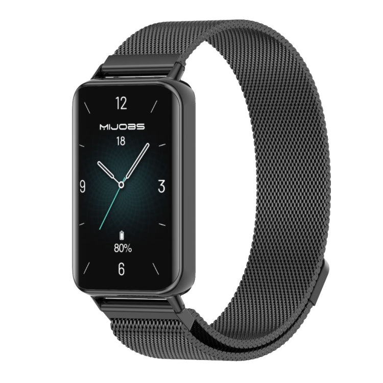 MIJOBS Milan Cinturino magnetico in acciaio inossidabile, For Honor Band 10 / 9