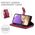 Portafoglio con cerniera e nove scomparti per carte di credito, custodia in pelle per telefono, For Samsung Galaxy A32 5G, For Samsung Galaxy A71 4G, For Samsung Galaxy A51 4G / M40s