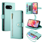 Portafoglio con cerniera e nove scomparti per carte di credito, custodia in pelle per telefono, For Samsung Galaxy A57 5G, For Samsung Galaxy A37 5G, For Galaxy A27 5G, For Samsung Galaxy A26 5G / A16 / A17 4G