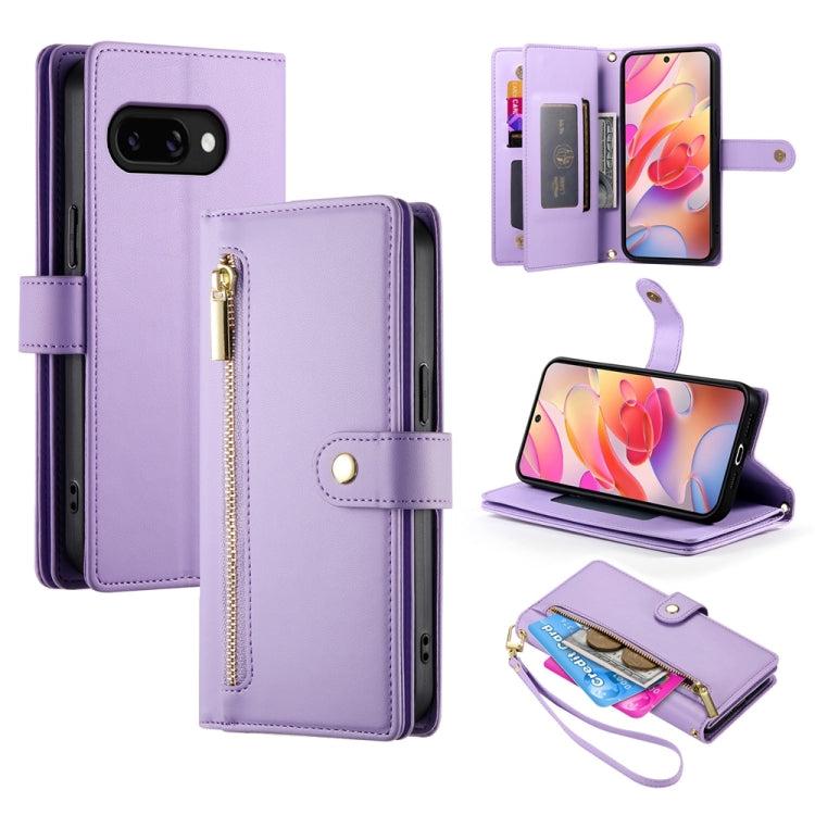 Portafoglio con cerniera e nove scomparti per carte di credito, custodia in pelle per telefono, For Samsung Galaxy A57 5G, For Samsung Galaxy A37 5G, For Galaxy A27 5G, For Samsung Galaxy A26 5G / A16 / A17 4G